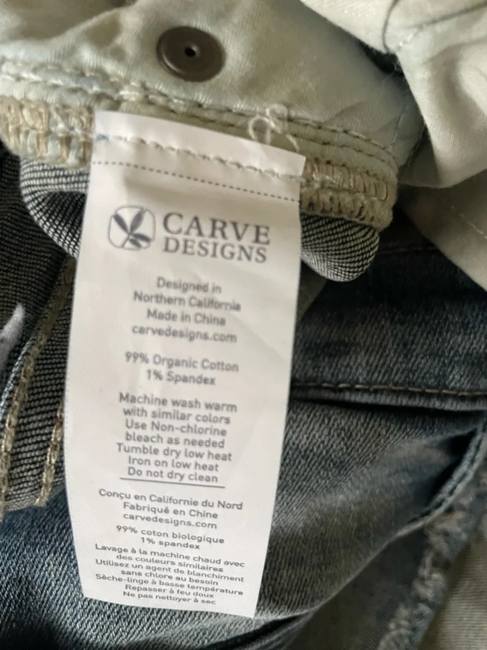 Carve Designs Maui Denim Shorts Favorite Fade Size 14 NWOT - Picture 7 of 8